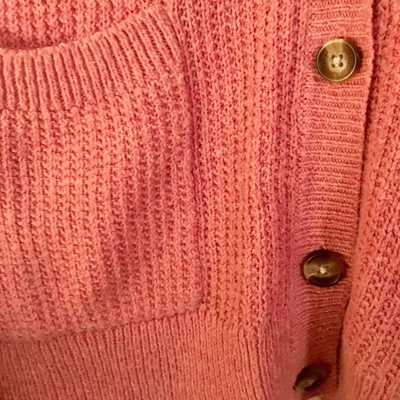 American Eagle Long Pink Cardigan Medium - Picture 2 of 6